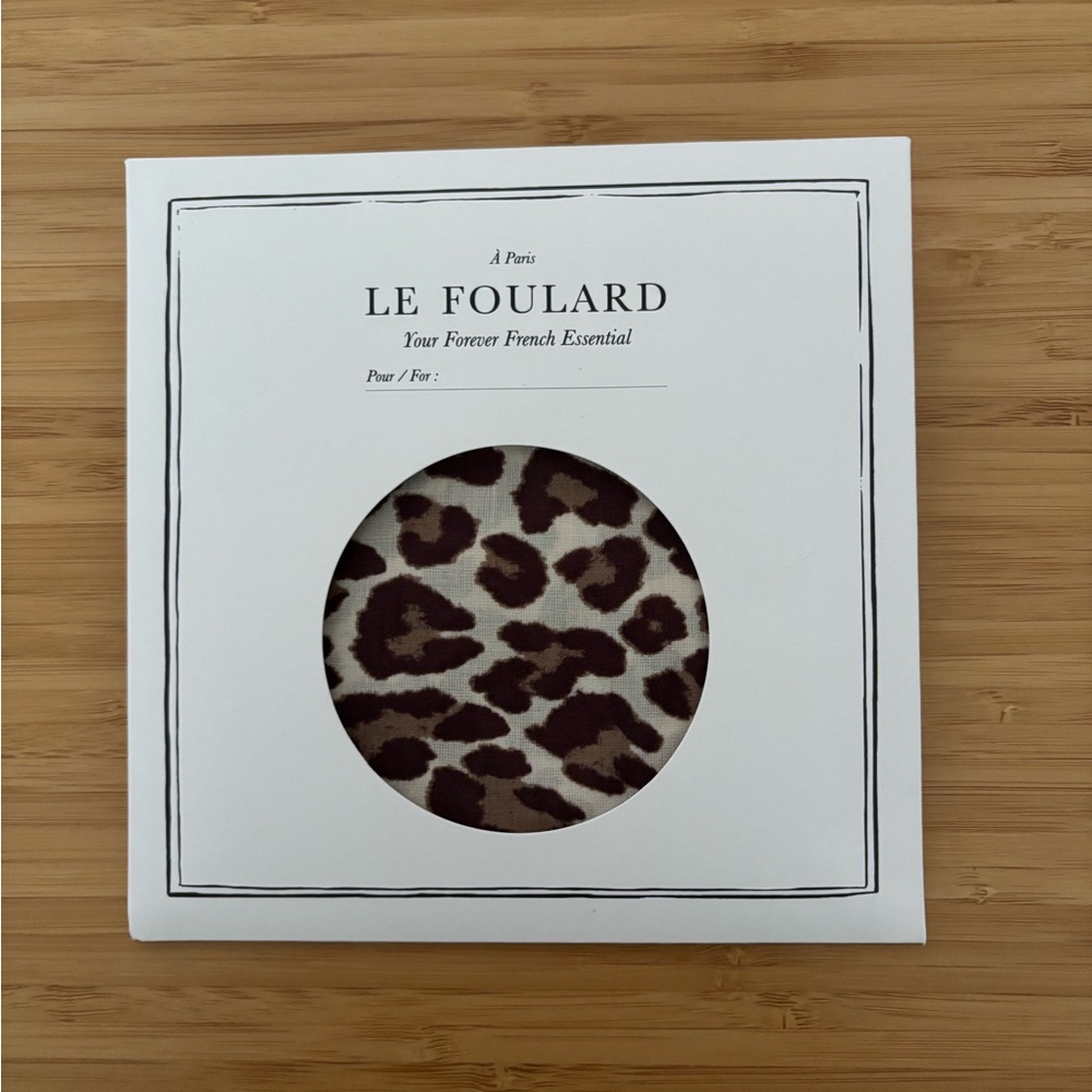Le Foulard Leopard Print Scarf | Sezane